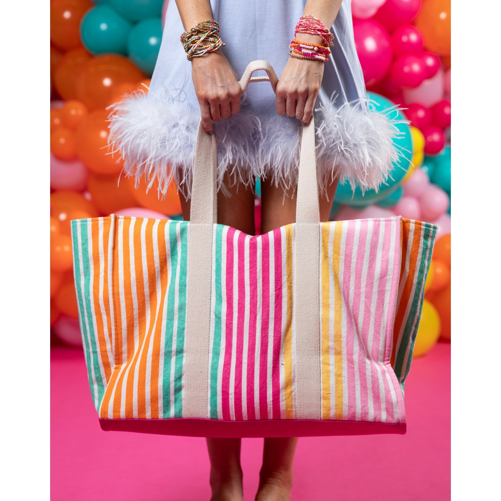 Downtown Stripe Tote
