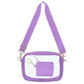 Lovely Lavender Clear Crossbody + Keychain Wallet