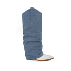 KWEEN Women's Western Boot With Pull Tab