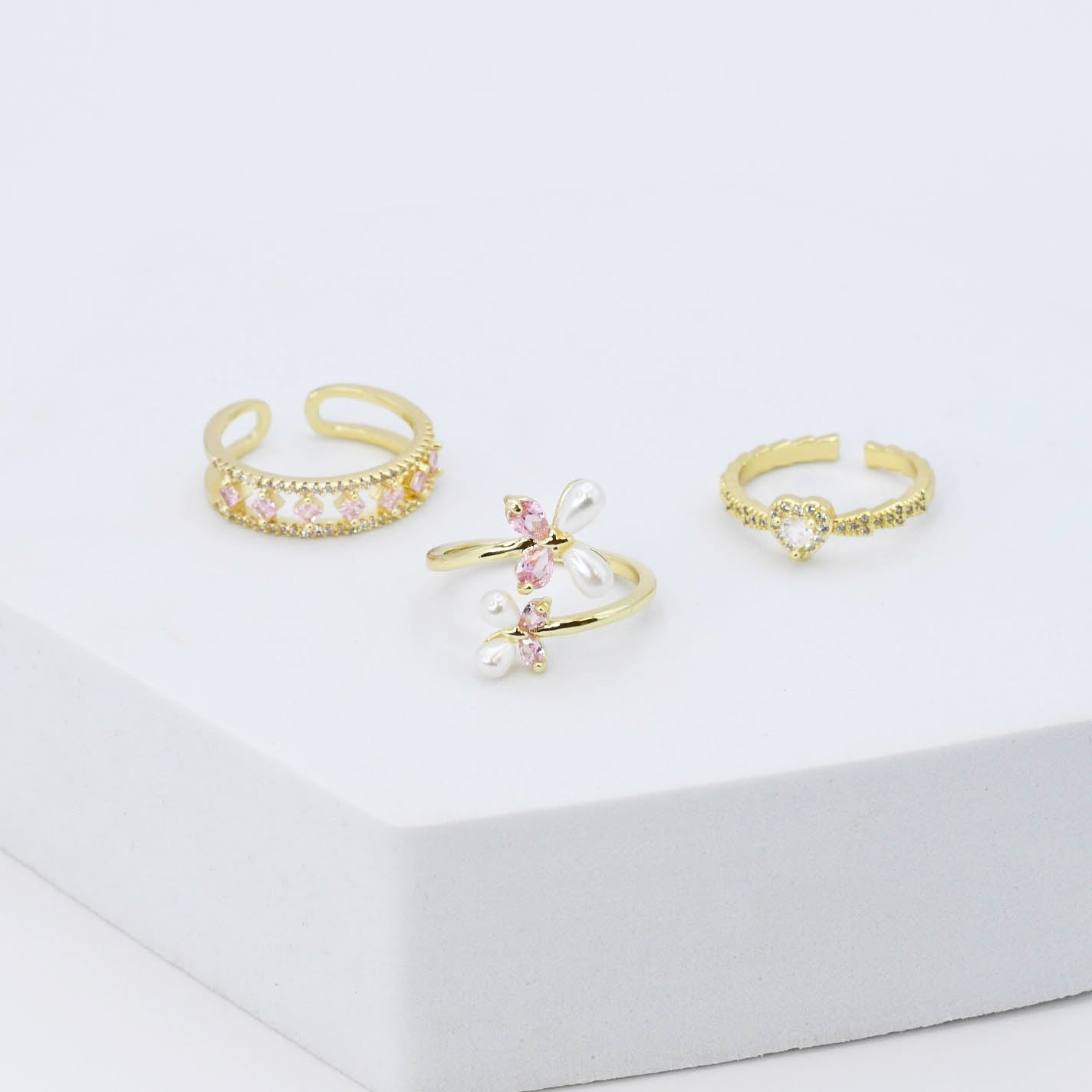 Love Butterfly Ring Set