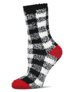Women's Classic Buffalo Plaid Cozy Crew Socks