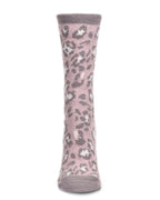 Women's Leopard Super Soft Cozy Crew Socks