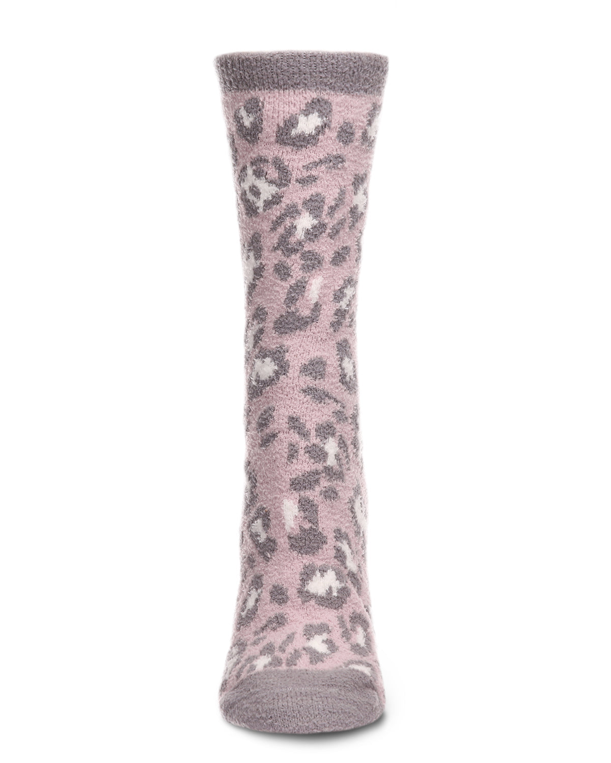 Women's Leopard Super Soft Cozy Crew Socks