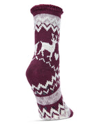 Women's Reindeer Flake Cozy Warm Thermal Crew Socks