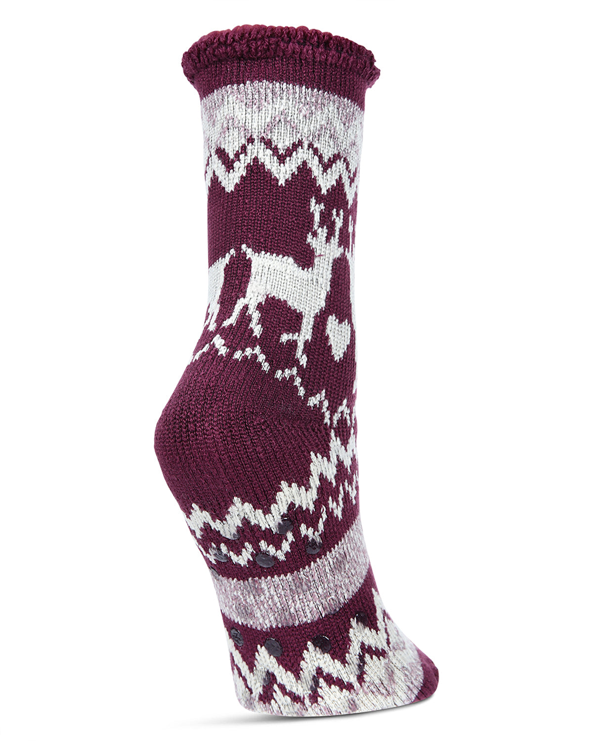 Women's Reindeer Flake Cozy Warm Thermal Crew Socks