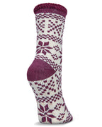 Women's Snowflake Fairisle Cozy Warm Thermal Crew Socks