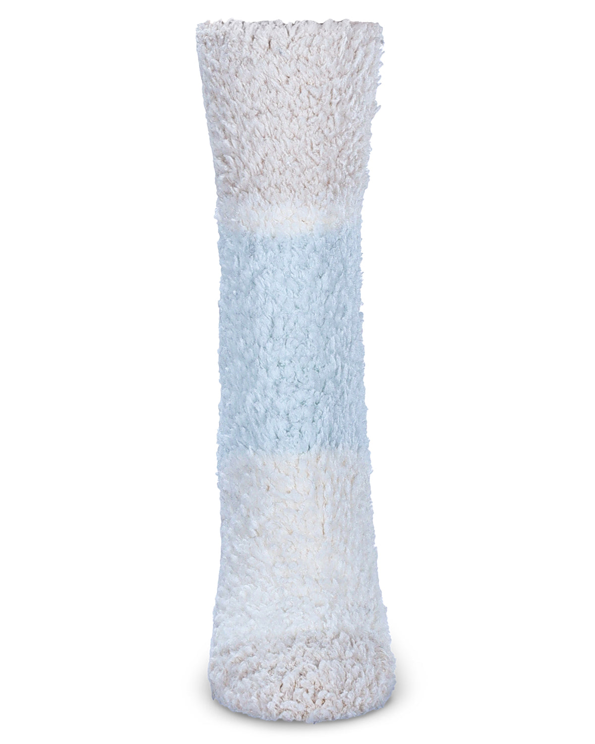 Women's Colorblock Teddy Bear Plush Crew Socks