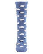 Women's Soft White Sheep Cashmere Blend Crew Socks