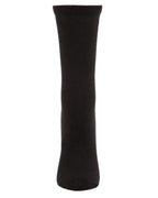 Women's Solid Soft Flat Knit Cashmere Blend Crew Sock