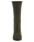 Women's Solid Soft Flat Knit Cashmere Blend Crew Sock