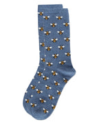 Women's Soft Bee Cashmere Blend Crew Socks