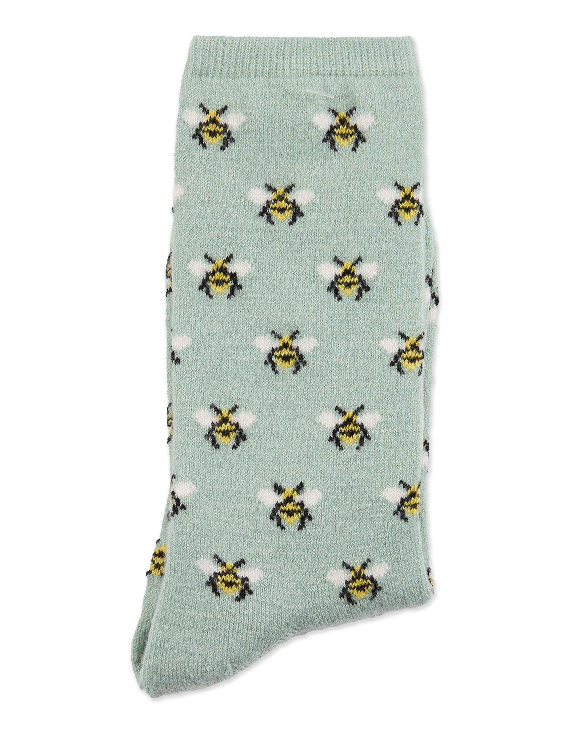 Women's Soft Bee Cashmere Blend Crew Socks