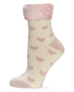 Women's Hearts Plush Cabin Socks