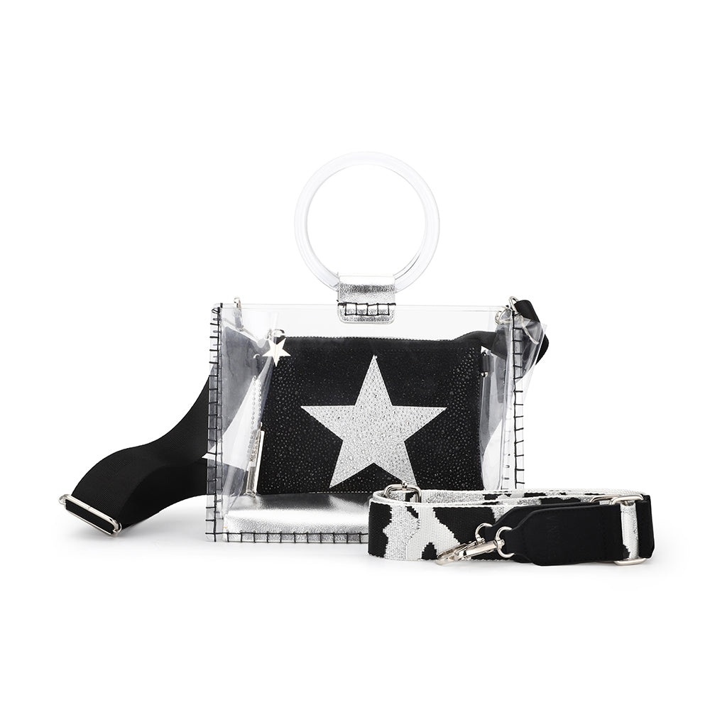 MINI MOLLY - BLACK RHINESTONE MULTI