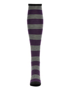 Women's Soft Shaded Stripes Cashmere Blend Knee High Socks
