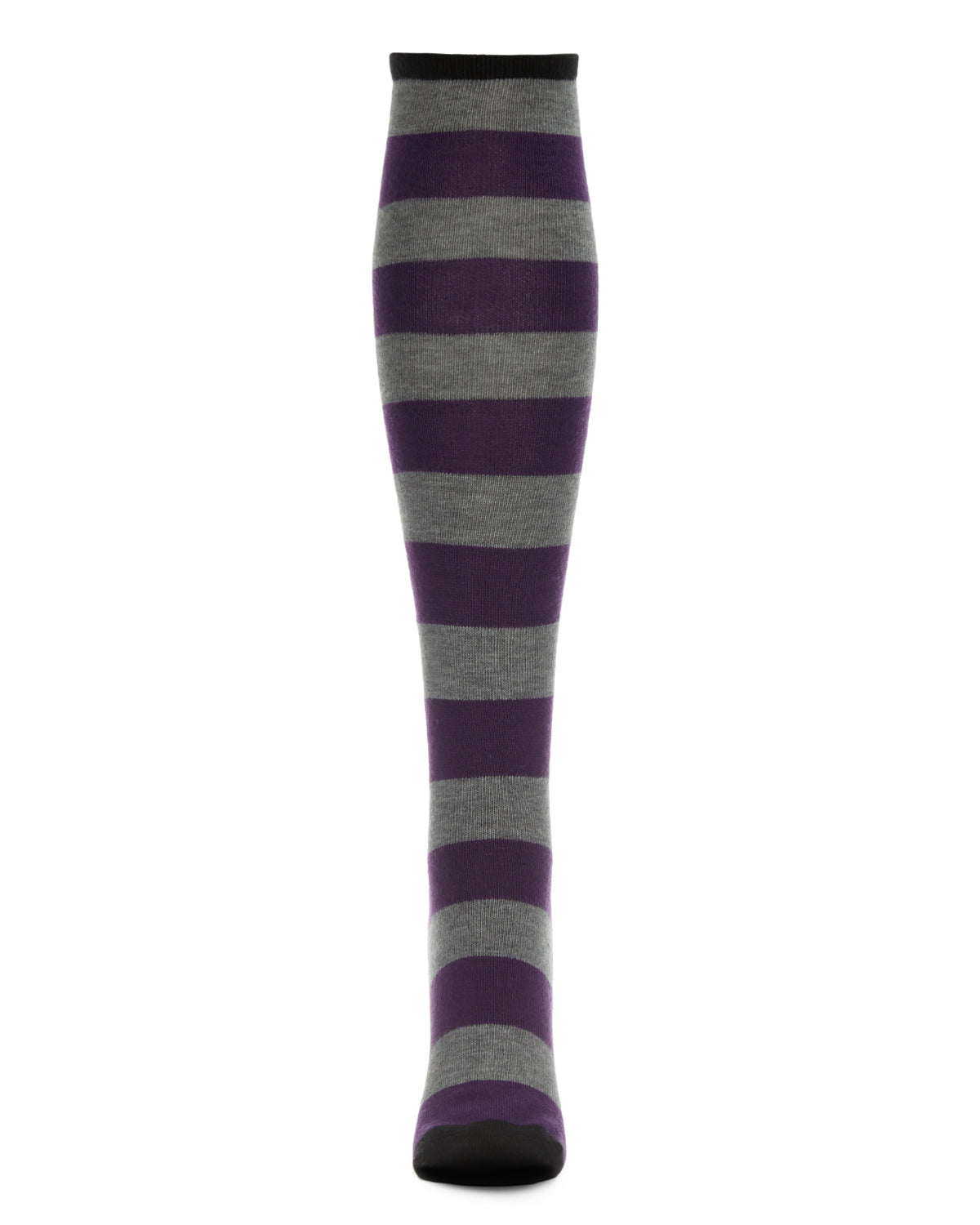 Women's Soft Shaded Stripes Cashmere Blend Knee High Socks