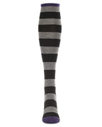 Women's Soft Shaded Stripes Cashmere Blend Knee High Socks