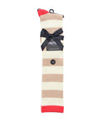 Women's Soft Shaded Stripes Cashmere Blend Knee High Socks