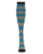 Women's Soft Shaded Stripes Cashmere Blend Knee High Socks
