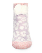Women's Leopard Buttersoft Plush Lined Low Cut Socks