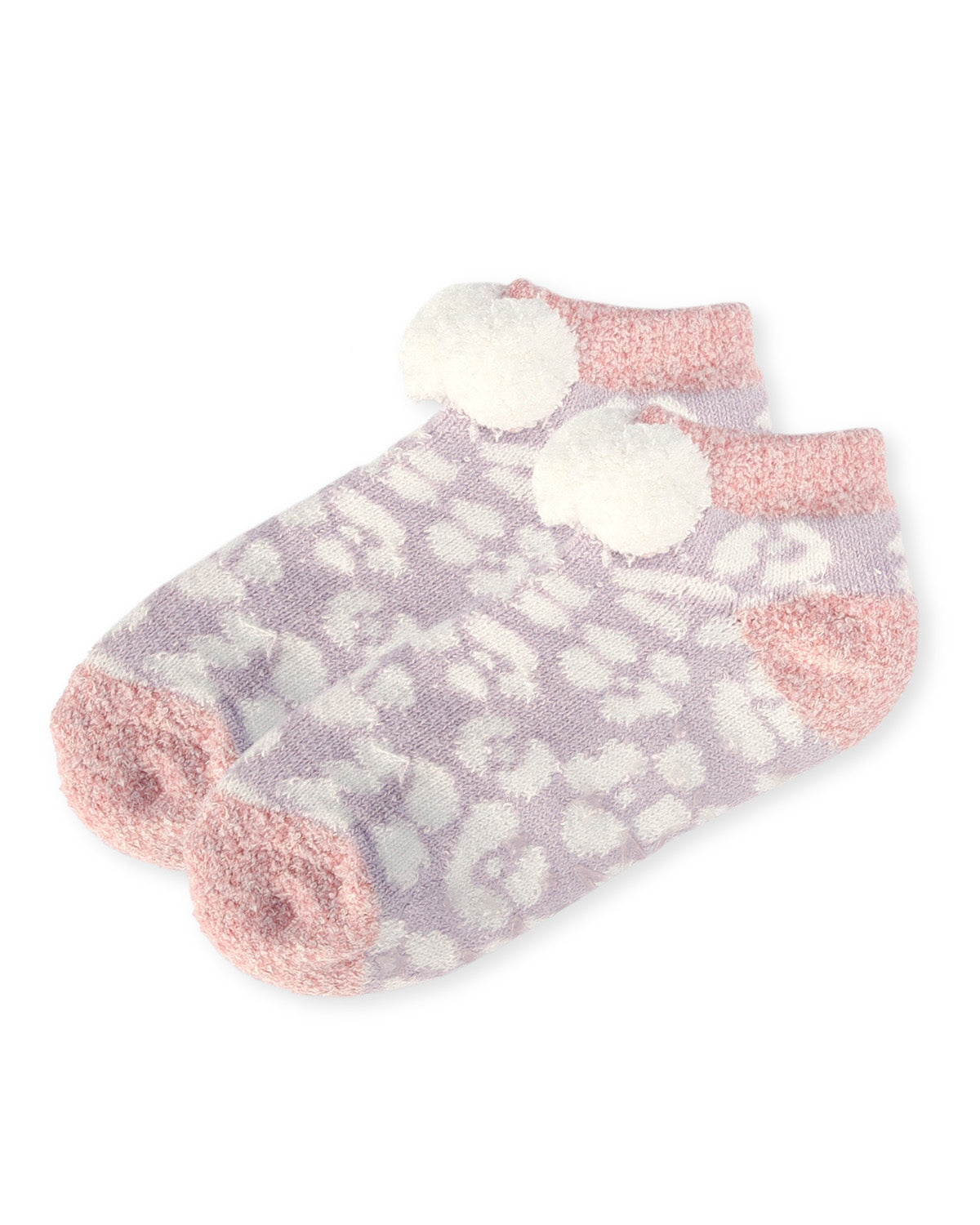 Women's Leopard Buttersoft Plush Lined Low Cut Socks