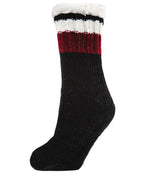 Women's Varsity Chenille Plush-Lined Slipper Socks