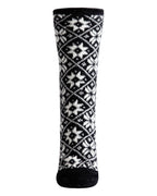 Women's Holiday Snowflake Plush Lined Slipper Socks
