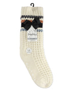 Women's Chunky Stripes Plush-Lined Slipper Crew Sock