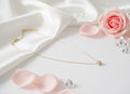 18k Gold-Plated and Blush Necklace