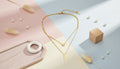 Gold Layered Necklace with Charms