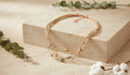 Multi-Strand Necklace with Metallic Beads
