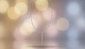 Sleek Silver Thread Necklace
