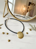 Golden Pebble Collar Necklace