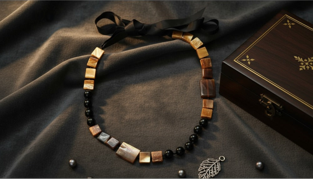 Velvet Dawn Bead Necklace