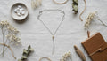 Adjustable Necklace with Rustic Styling and Botanical Accents