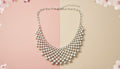 Silver Droplet Fall Necklace