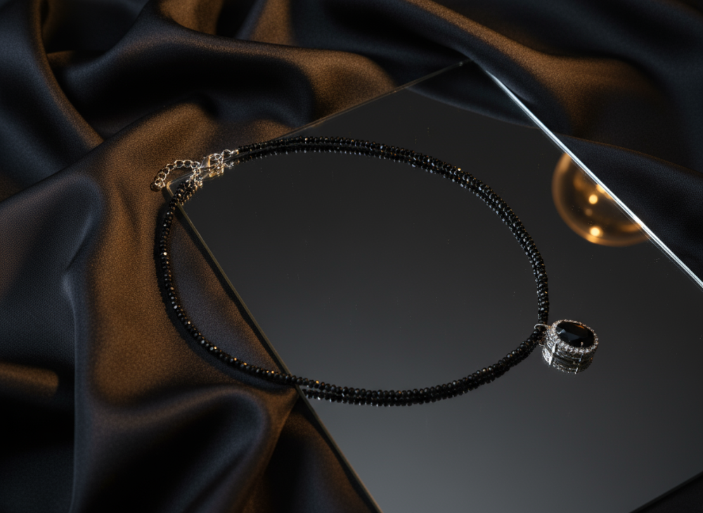 Black Royale Stone Necklace