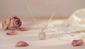 Gold with Diamond Box Chain Necklace