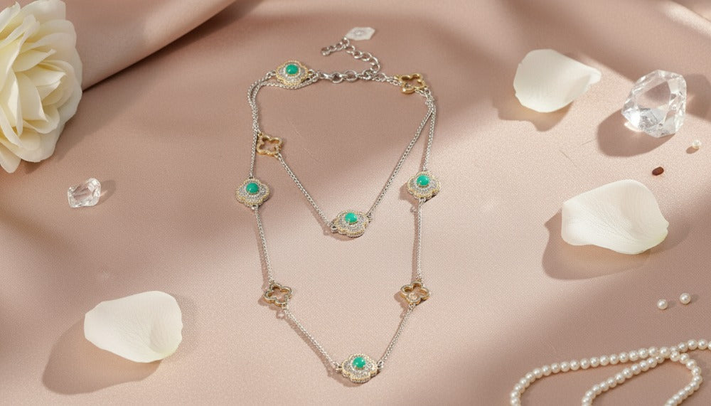 Double Layered Turquoise Necklace