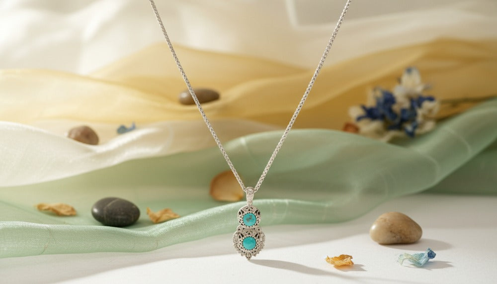 Opulent Sky Stones Necklace