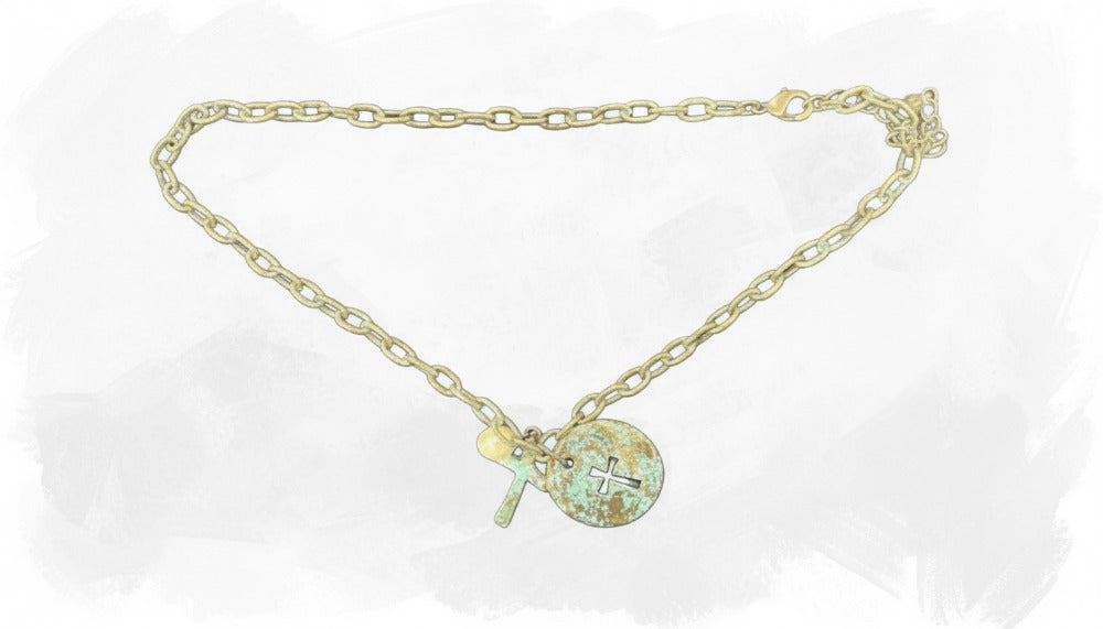 Antique Cross Necklace