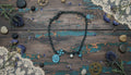 Gothic-Style, Blackened Chain Choker Necklace