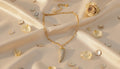 Elegant Gold-Tone Pavé Crystal Italian Horn Necklace