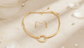 Halo Harmony Rose Gold Set Necklace