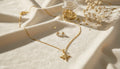 Golden Polaris Pendant Set Necklace