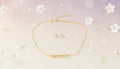 Gold Eternal Spark Bar Set Necklace
