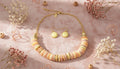 Golden Sunrise Beaded Set Necklace