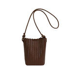 Lightweight Woven Bucket Crossbody Bag