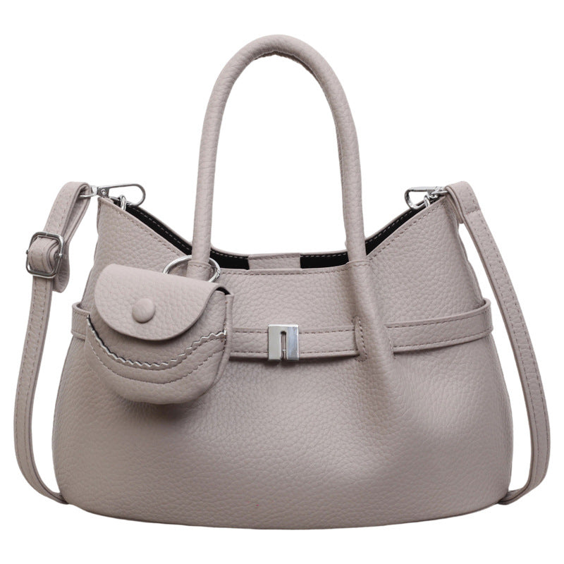 Minimalist Textured Tote Shoulder Crossbody Bag