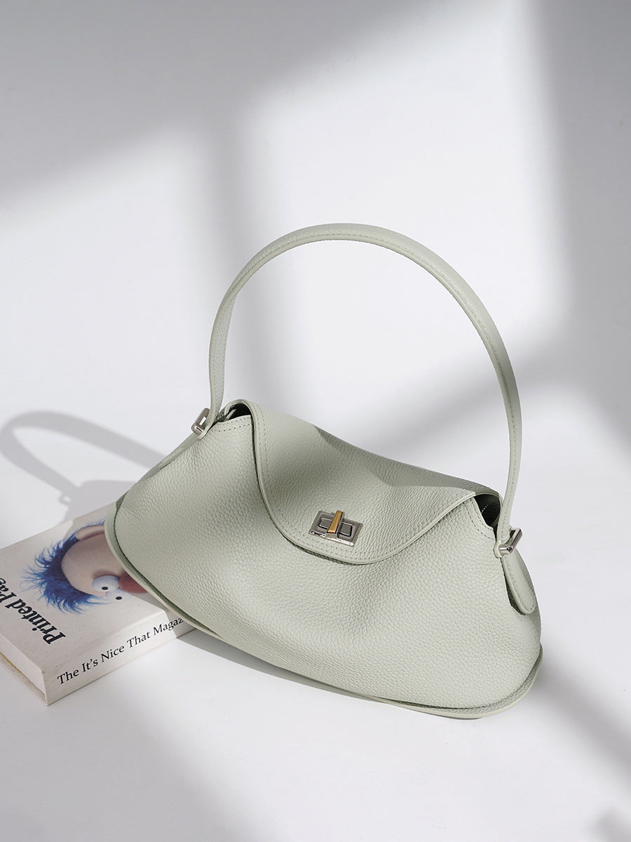 Premium Leather Shoulder Handbag Versatile Fashion